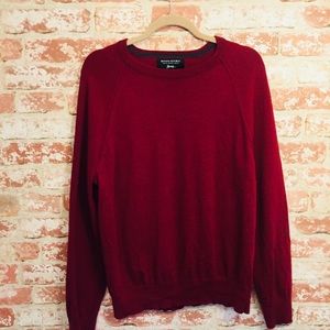 Banana Republic Deep Red Scoop Neck Sweater